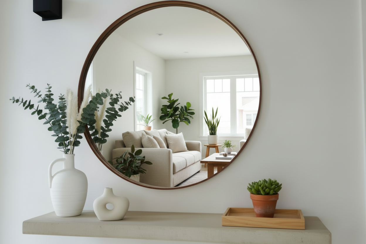 Micro-Cement Floating Shelf | Maple Plywood Core, Hidden Brackets
