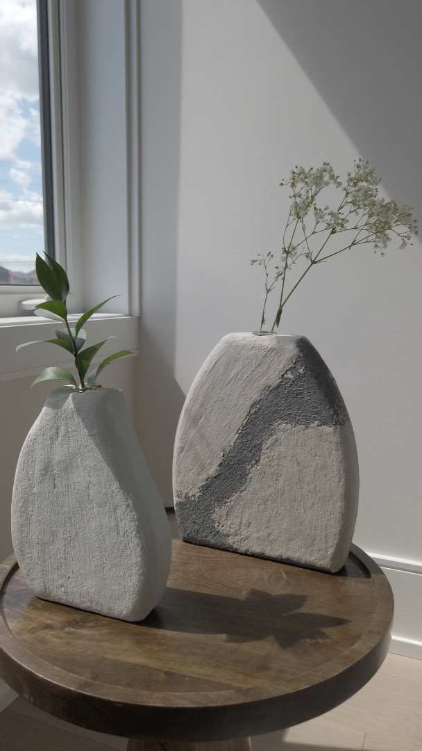 Modern Organic Vase - Japandi Decor
