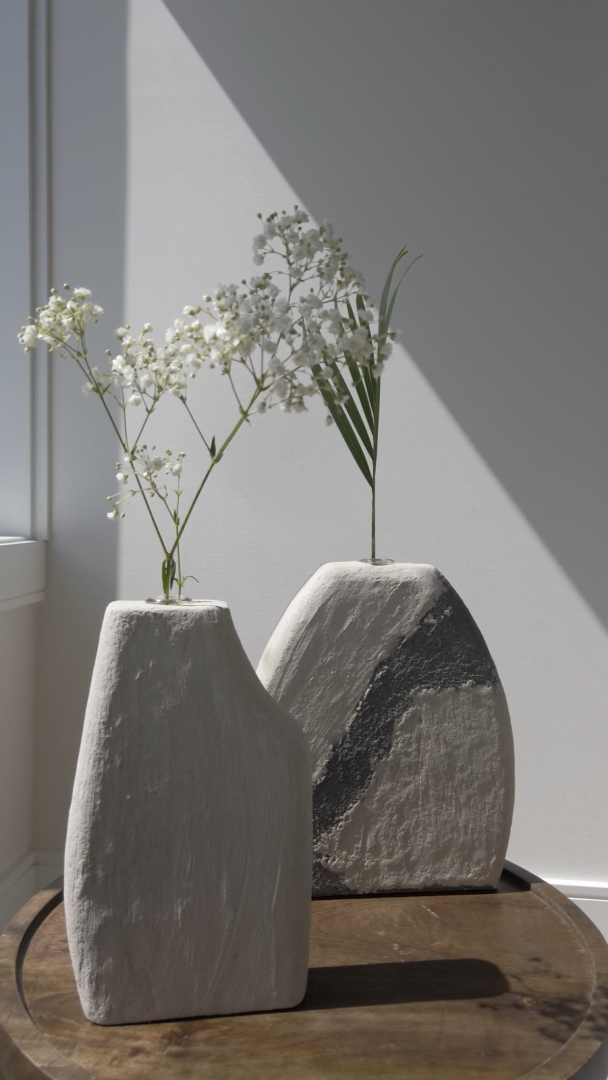 Modern Organic Vase - Japandi Decor