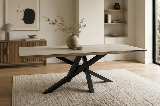 Handmade Micro-Cement Dining Table - 84” x 44.5”